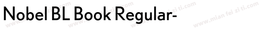 Nobel BL Book Regular字体转换